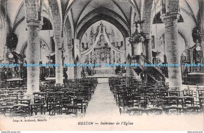 R224272 Hesdin Interieur de l Eglise A Armand Charles Collas Cognac Hesdin