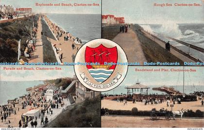 R230794 Clacton On Sea Esplanade and Beach Clacton on Sea Rough Sea Clacton on S