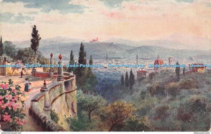 R233231 Florence Seen From Via Barbacane Oilette Series Tuck Florence Wimbush