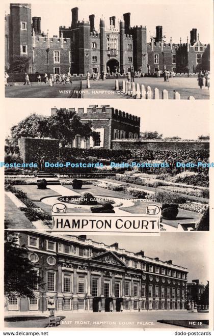 R252220 Hampton Court Old Dutch Gardens East Front Hampton Court Palace E Coward