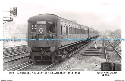 R256372 M22 Maunsell Bullet Set at Anerley 2951950 Pamlin Prints 1960