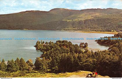 R279275 Derwentwater at Borrowdale Postcard