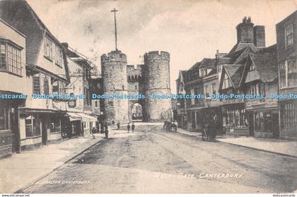 R303692 West Gate Canterbury J G Charlton Canterbury Post Card