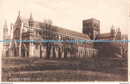 R306511 St Alban Abbey Postcard