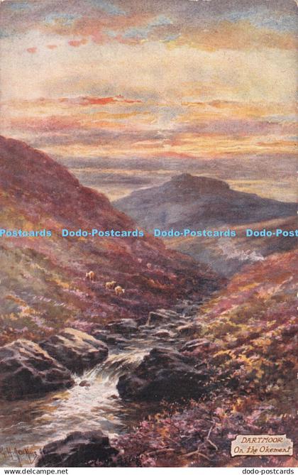 R313732 Dartmoor On the Okement Tuck Oilette Picturesque Dartmoor Series IV Post