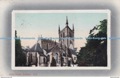 R319981 Pershore Abbey N EFearnside and Martin Stationers Pershore V and S 1910