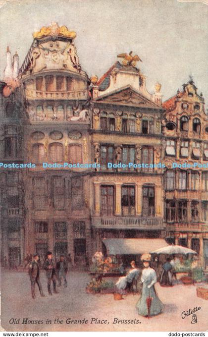 R323476 Old Houses in the Grand Place Brussels Oilette Wide Wide World Brussels