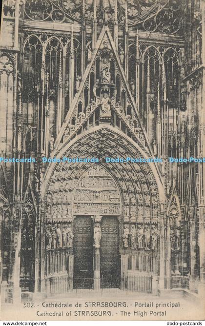 R341949 Cathedral of Strasburg The High Portal Bergeret 1936