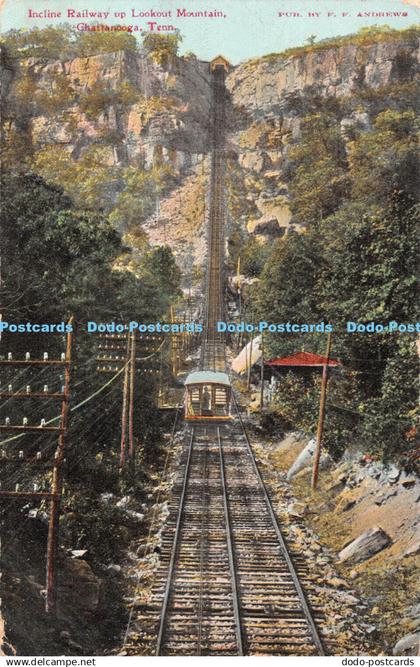 R363041 Incline Railway up Lookout Mountain Chattanooga Tenn F F Andrews 4762 Ad