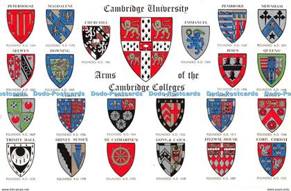 R364598 Cambridge University Arms of the Cambridge Colleges Peterhouse Magdalene