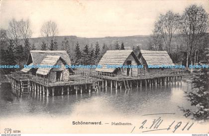 R392761 Schonenwerd Pfahlbauten Postkartenverlag Kunzli 1911