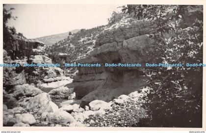 R410807 View of fried up river bed near Dour Old Photography Postard