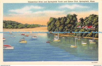 R427858 Connecticut River and Springfield Yacht and Canoe Club Springfield Mass