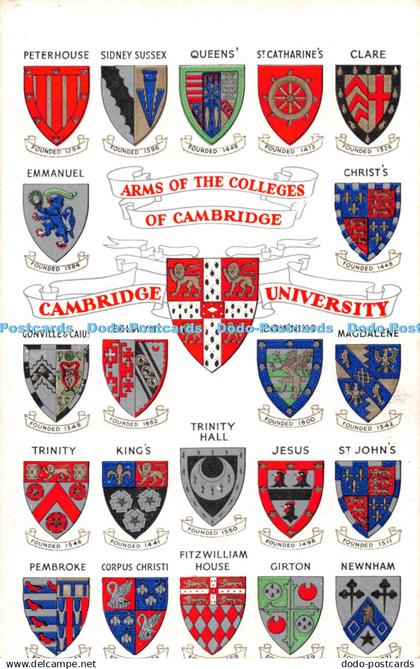 R437899 Arms of the Colleges of Cambridge Cambridge University