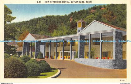 R442677 Tenn New Riverside Hotel Gatlinburg Asheville Post Card