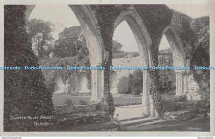 R454432 Beaulieu Chapter House Arches 1923