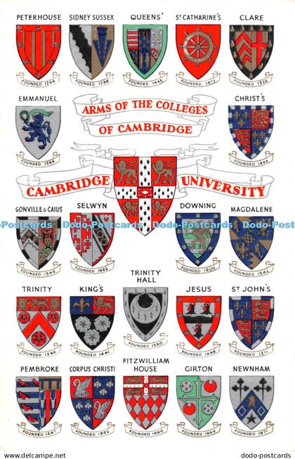 R464446 Arms of the Colleges of Cambridge Cambridge University