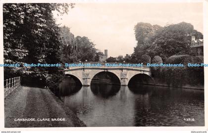 R478339 Cambridge Clare Bridge Photochrom Postcard