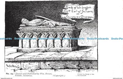 R479221 Tomb of Wm Longspee First Earl of Salisbury in Salisbury Cathedral Pardy