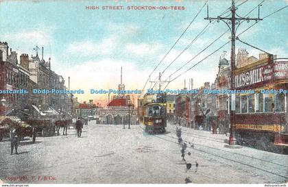 R481793 Stockton on Tees High Street G D and D L 1907