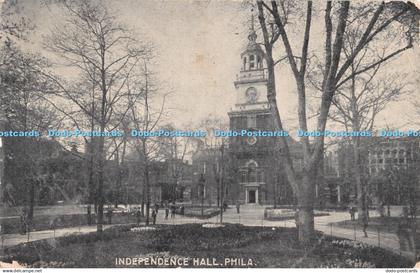 R484389 Phila Independence Hall Postcard 1908