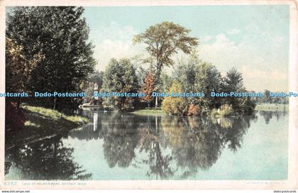 R484992 6352 Lake at Palmer Park Detroit Mich Phostint Card Detroit Publishing