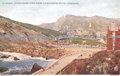 R486155 Ilfracombe View from Ilfracombe Hotel Grounds Photochrom Celesque Series