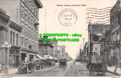 R492635 Rosser Avenue. Brandon. Man. 1913. Canadian Pacific Railway News Service