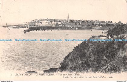 R511774 Saint Malo Aleth Cornice view on the Saint Malo LL 1 Levy et Neurdein Re