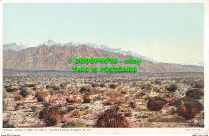 R513011 Sandia Mountains. near Albuquerque. N. M. Detroit Publishing. Phostint.