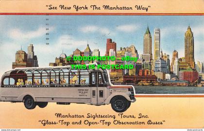 R530594 See New York The Manhattan Way. Manhattan Sightseeing Tours. Inc. Glass