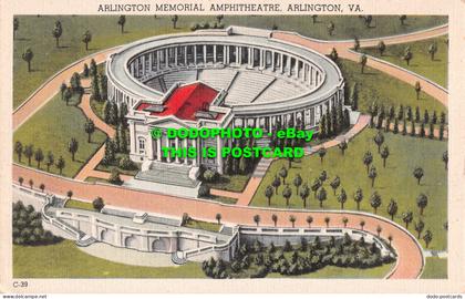 R538151 C 39. Arlington Memorial Amphitheatre. Arlington. Va. Capitol Souvenir C