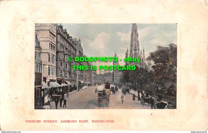 R548681 Edinburgh. Princes Street. looking East. J. Cairns. 1908