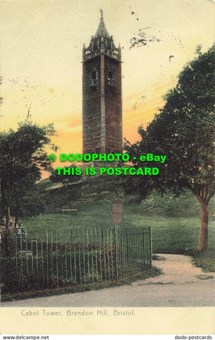 R557490 Bristol. Brandon Hill. Cabot Tower. 1904