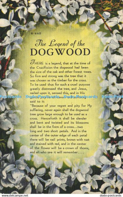 R585653 The Legend of the Dogwood Asheville Post Card