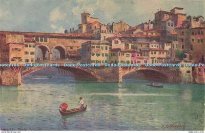 R596724 Firenze Ponte Vecchio H B Wimbush Florence Series II Tuck Wide Wide Worl