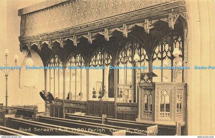 R598363 Conway Parish Church Rood Screen A D 1400 T R Hammond