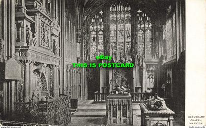 R609669 Warwick. Beauchamp Chapel. Postcard