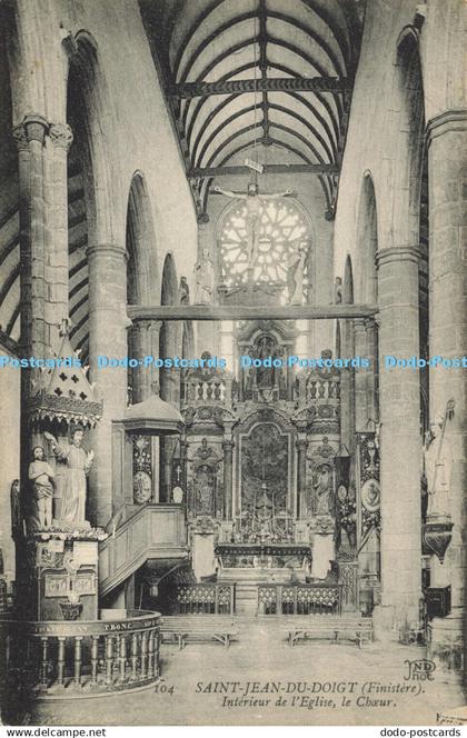 R610597 Saint Jean du Doigt Interieur de l Eglise le Choeur ND Phot