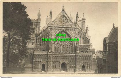 R617708 West Front. Exeter Cathedral. S. A. Chandler. Storyland Series No. 1