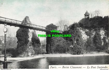 R618802 Paris. Buttes Chaumont. Le Pont Suspendu