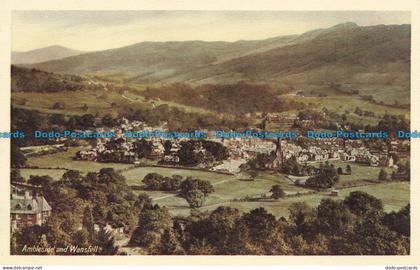 R630284 Ambleside and Wansfell. Postcard