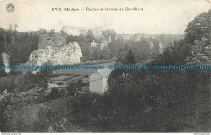 R636126 Modave. Ruines et Fermes de Survillers. G. Hermans. 1911