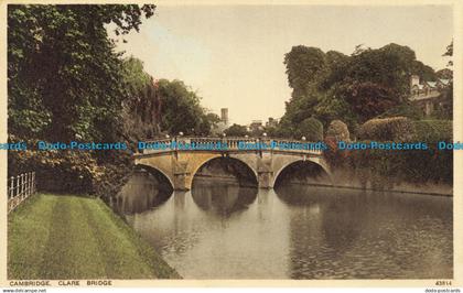 R638120 Cambridge. Clare Bridge. Photochrom