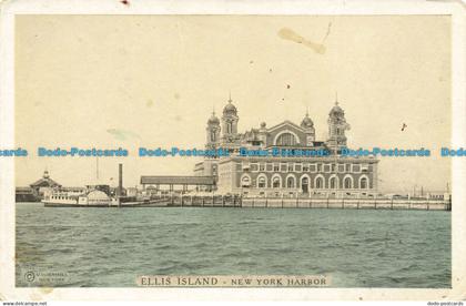 R647793 Ellis Island. New York Harbour. Lumitone Photo Print
