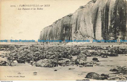 R653707 Varengeville sur Mer. Les Falaises et les Roches. L. Vidiere