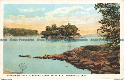 R661605 N. Y. Papoose Island. F. W. Morgan. Near Clayton. Thousand Islands. Sant