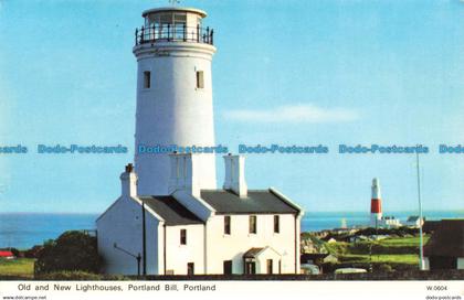 R667481 Portland. Portland Bill. Old and New Lighthouses. E. T. W. Dennis. Photo