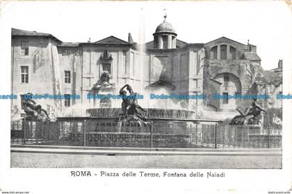 R668717 Roma. Piazza delle Terme. Fontana delle Naiadi