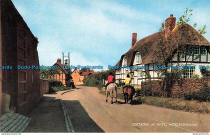 R675760 Worcestershire. Cottages at Wick. J. Salmon